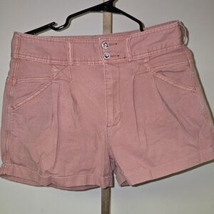 Women's Pilcro Pink Denim Cotton Shorts